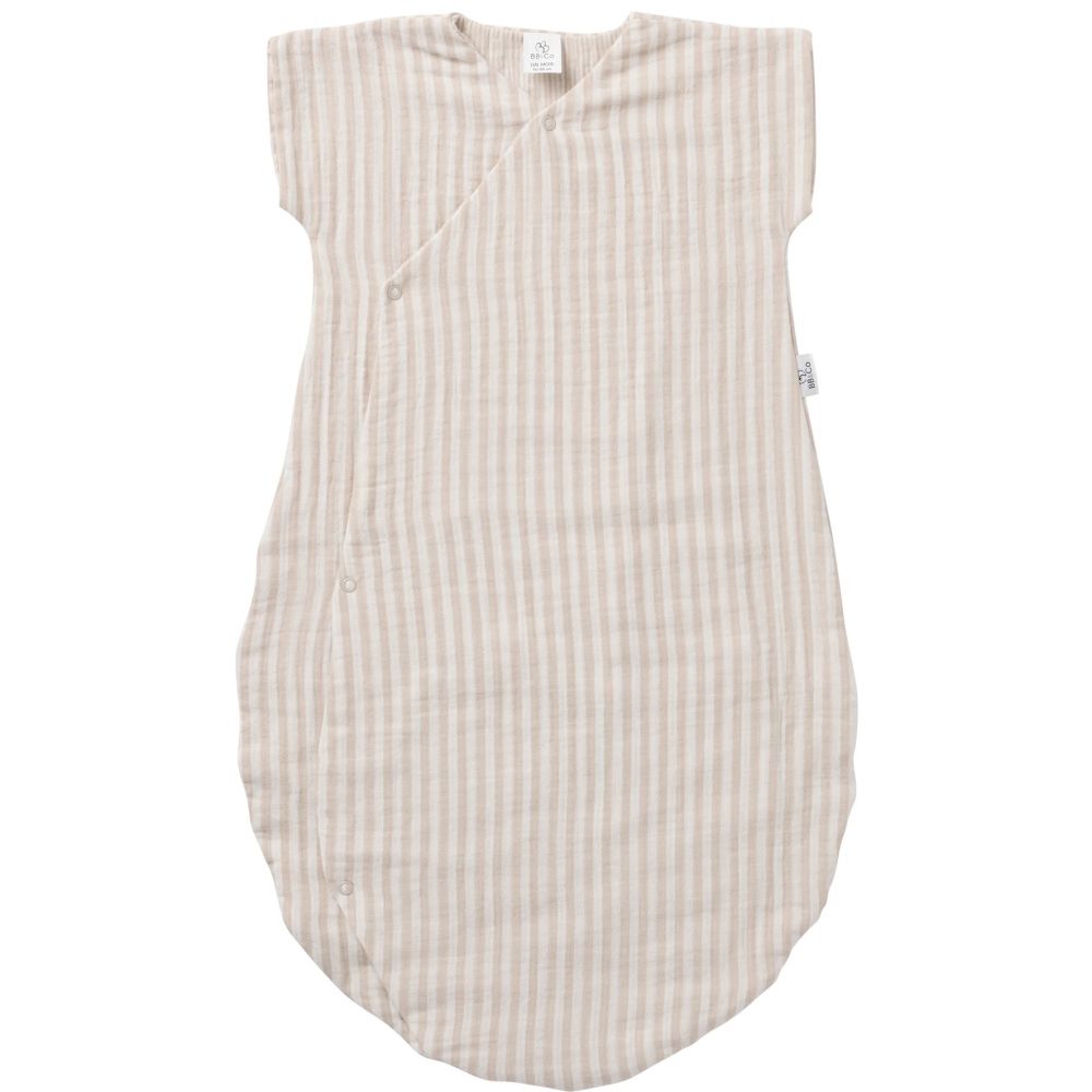Une image pour le produit Gigoteuse d’Eté Kimono Légère Rayé 6/18M Beige Soft Stripes