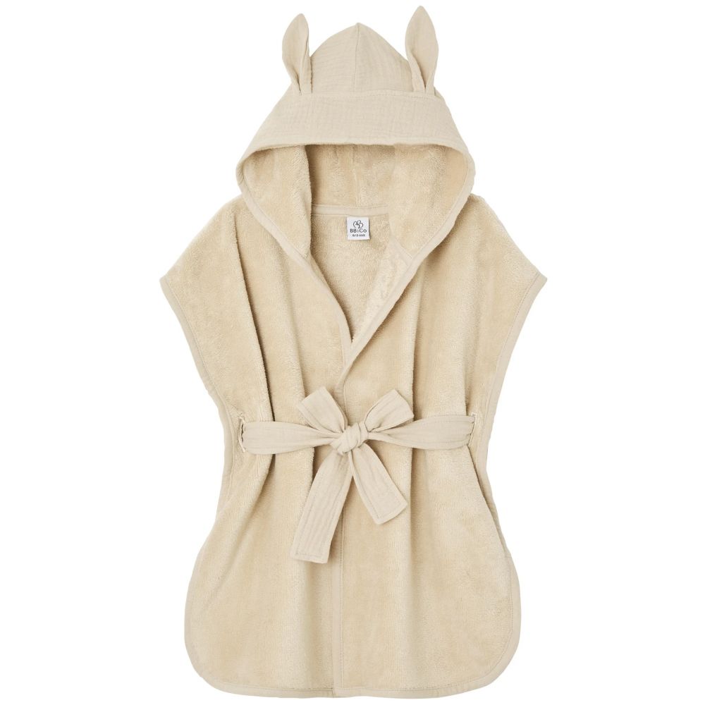 Une image pour le produit Peignoir Bambou et Gaze de Coton 0-2 ans Biscuit