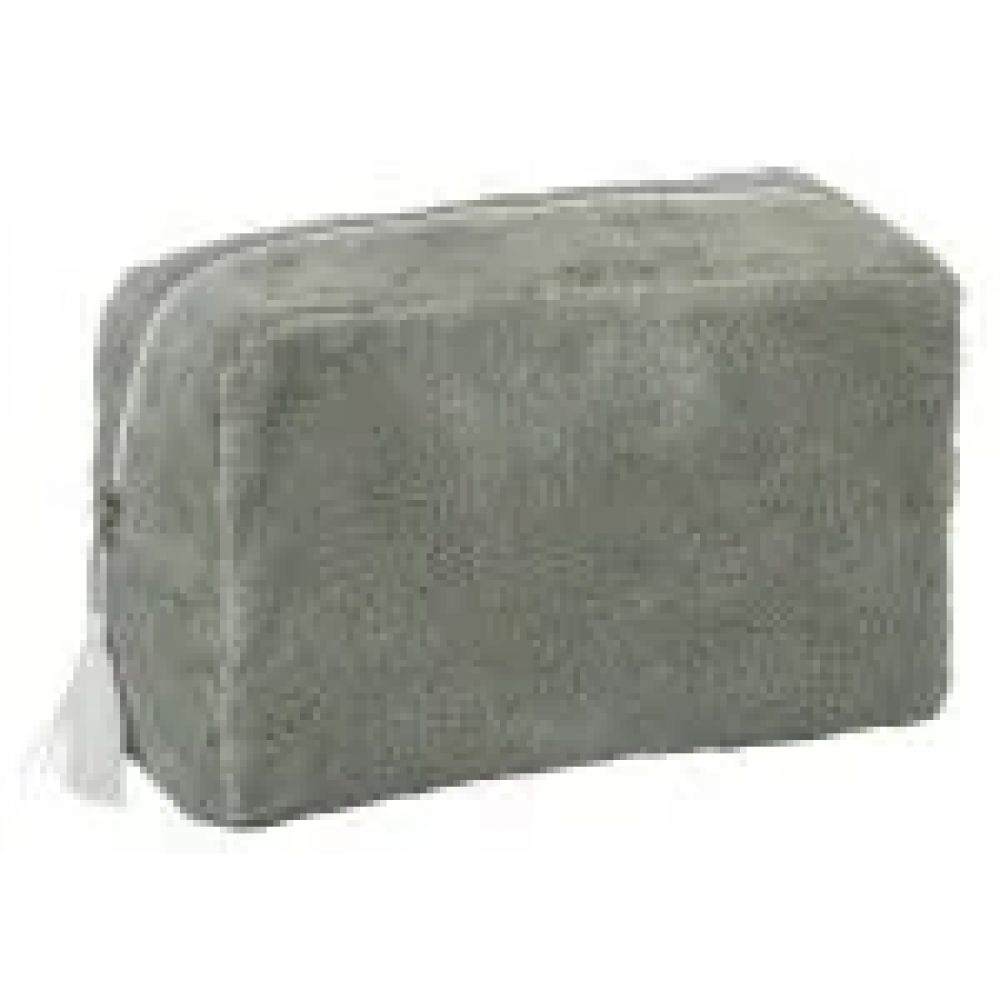 Une image pour le produit Trousse de Toilette en Eponge Bambou Vert de Gris