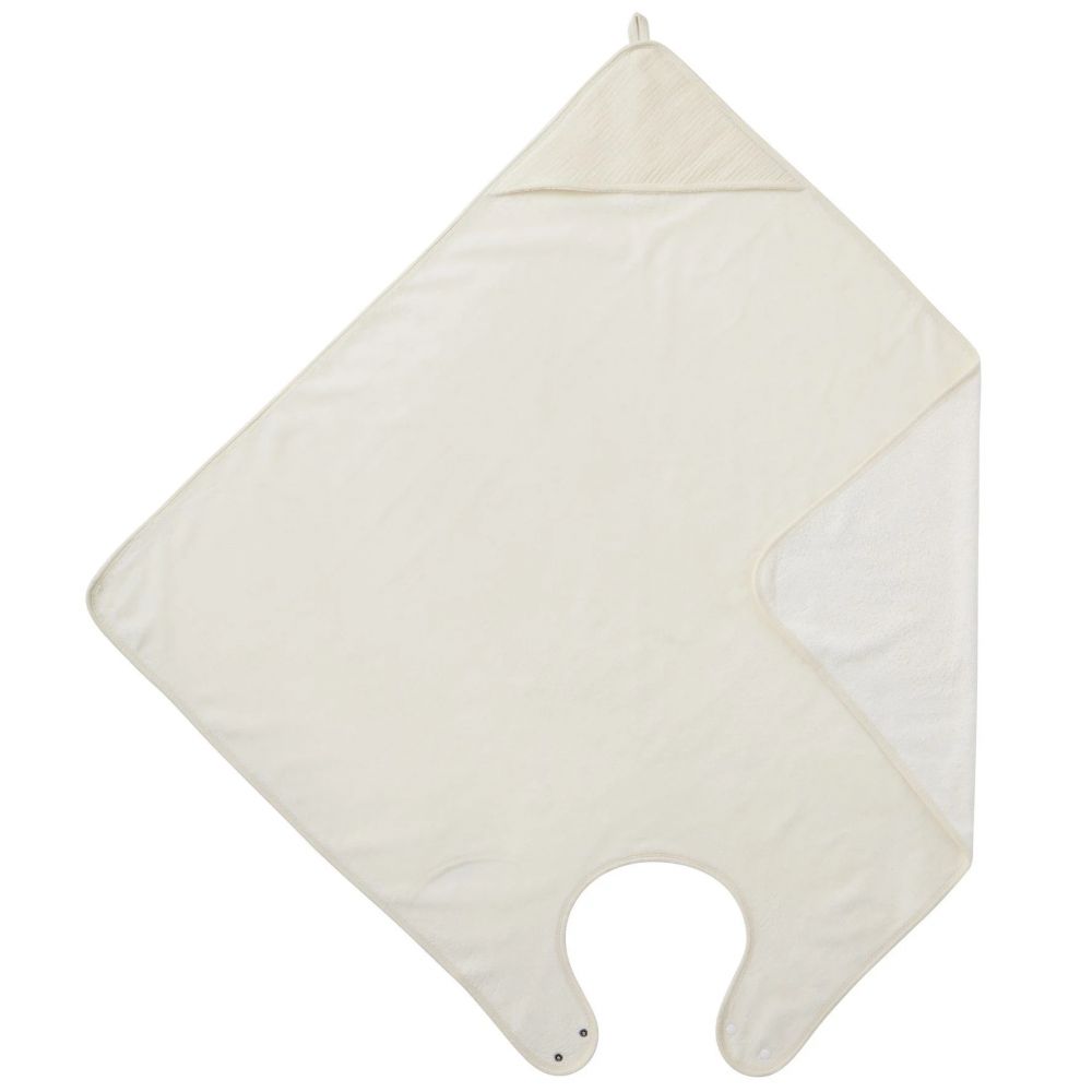 Une image pour le produit Cape de Bain Tablier en Bambou et Gaze Mousse de Lait