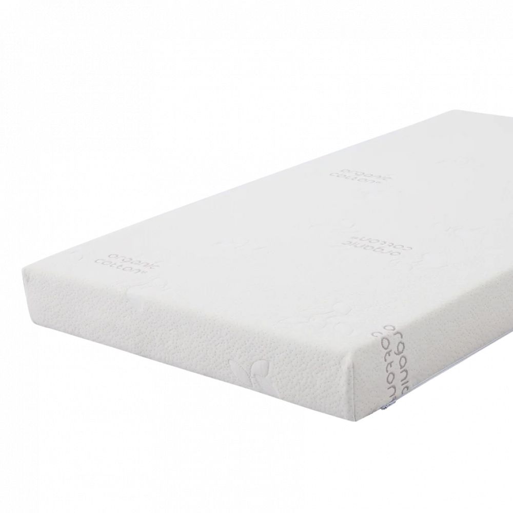 Une image pour le produit Matelas en Mousse 140x70x10 cm avec Housse en Coton Blanc
