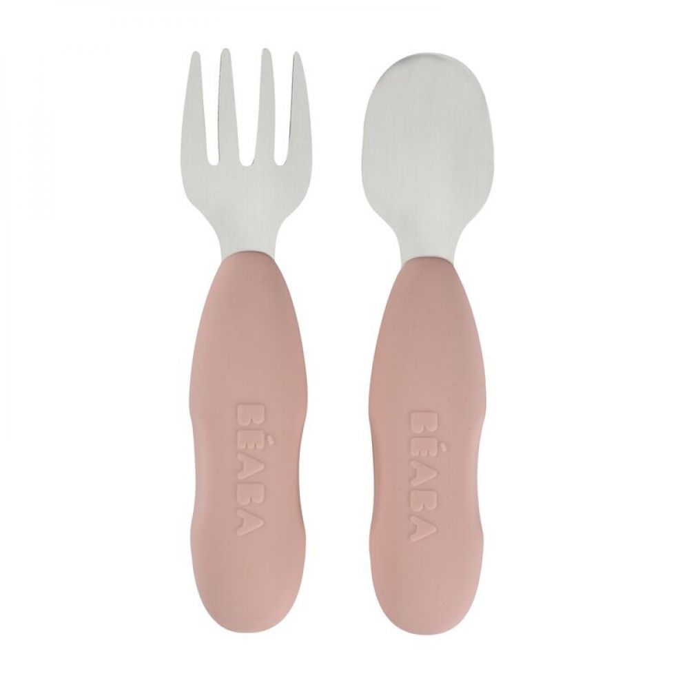 Une image pour le produit BEABA Lot de 2 Pré-couverts Inox