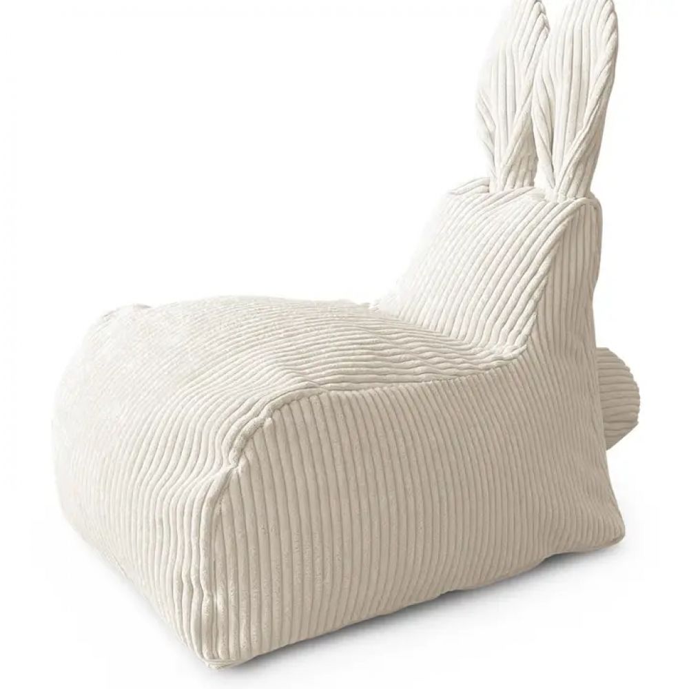 Une image pour le produit Pouff Lapin Velours Cotelets