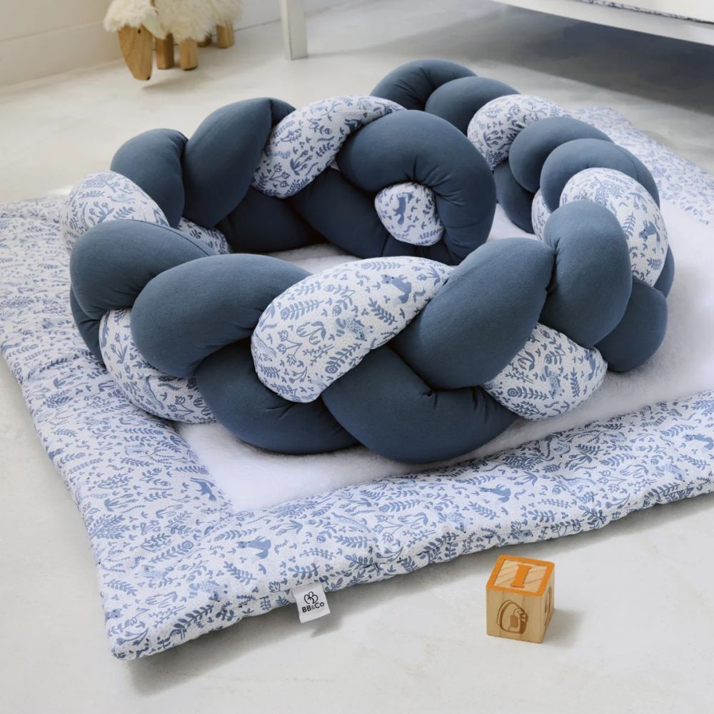 Une image pour le produit Tresse 200 cm Imprimé Bleu Forêt Enchantée