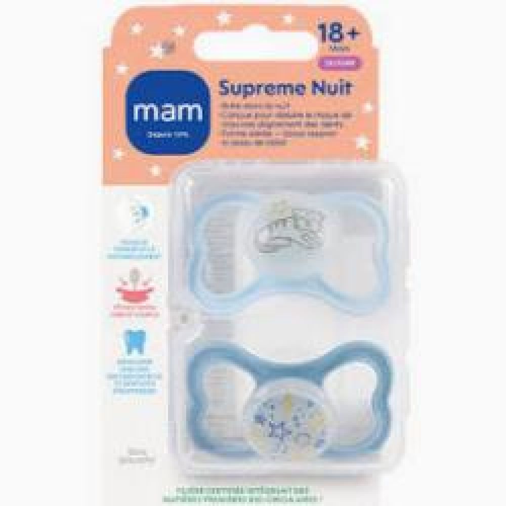 Une image pour le produit MAM Sucette Original Nuit 18+ Mois Animaux