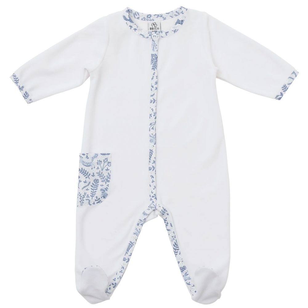 Une image pour le produit Pyjama Dors-Bien Hiver en Eponge 1M Blanc Forêt Enchantée