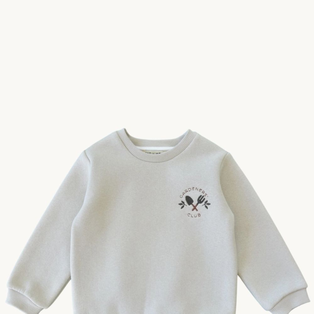 Une image pour le produit Sweatshirt Broderie Gardener's Club Vert